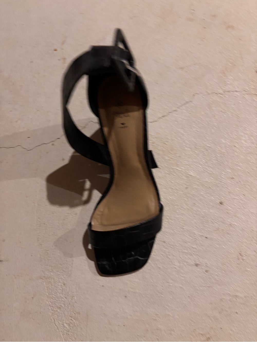 Call It Spring Black Ankle-Strap Heeled Sandal
